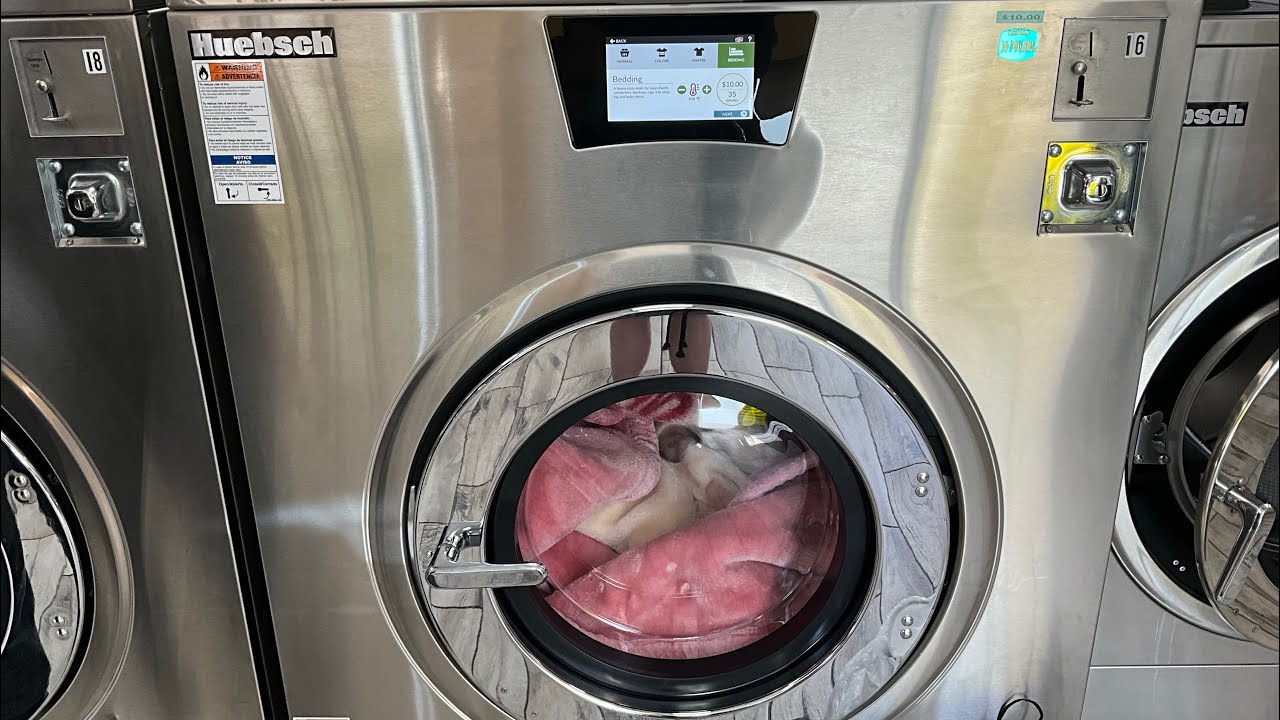 Huebsch 80lbs Galaxy Touch - Bedding 104°F with Extra Rinse (full cycle)