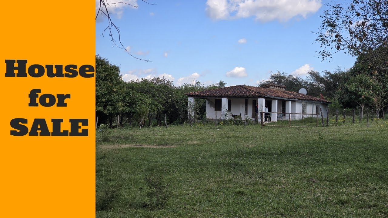 PARAGUAY HOUSE FOR SALE WITH 1.5 HEKTAR (4 ACRES) LAND AND FRUIT TREES 50K EURO