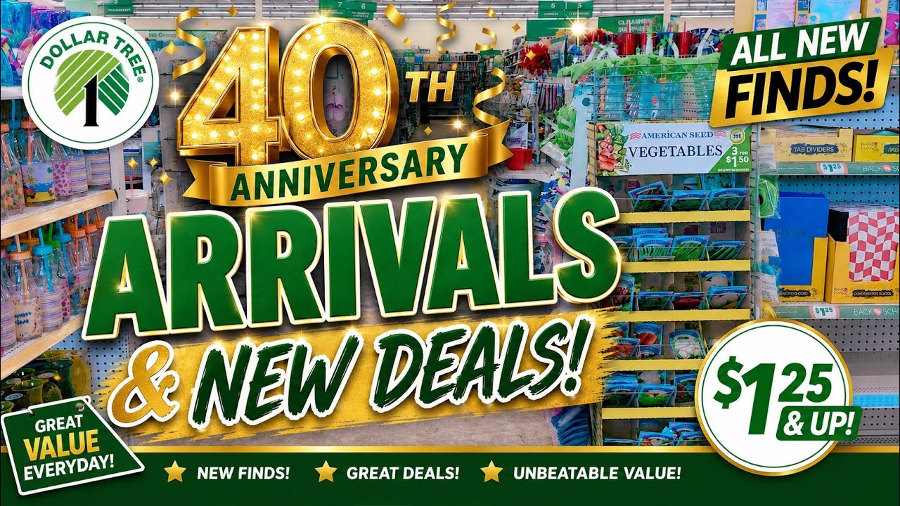 🚨DOLLAR TREE 40th ANNIVERSARY HAUL| NEW ARRIVALS & AMAZING DEALS💚 #dollartree #shopping #new 