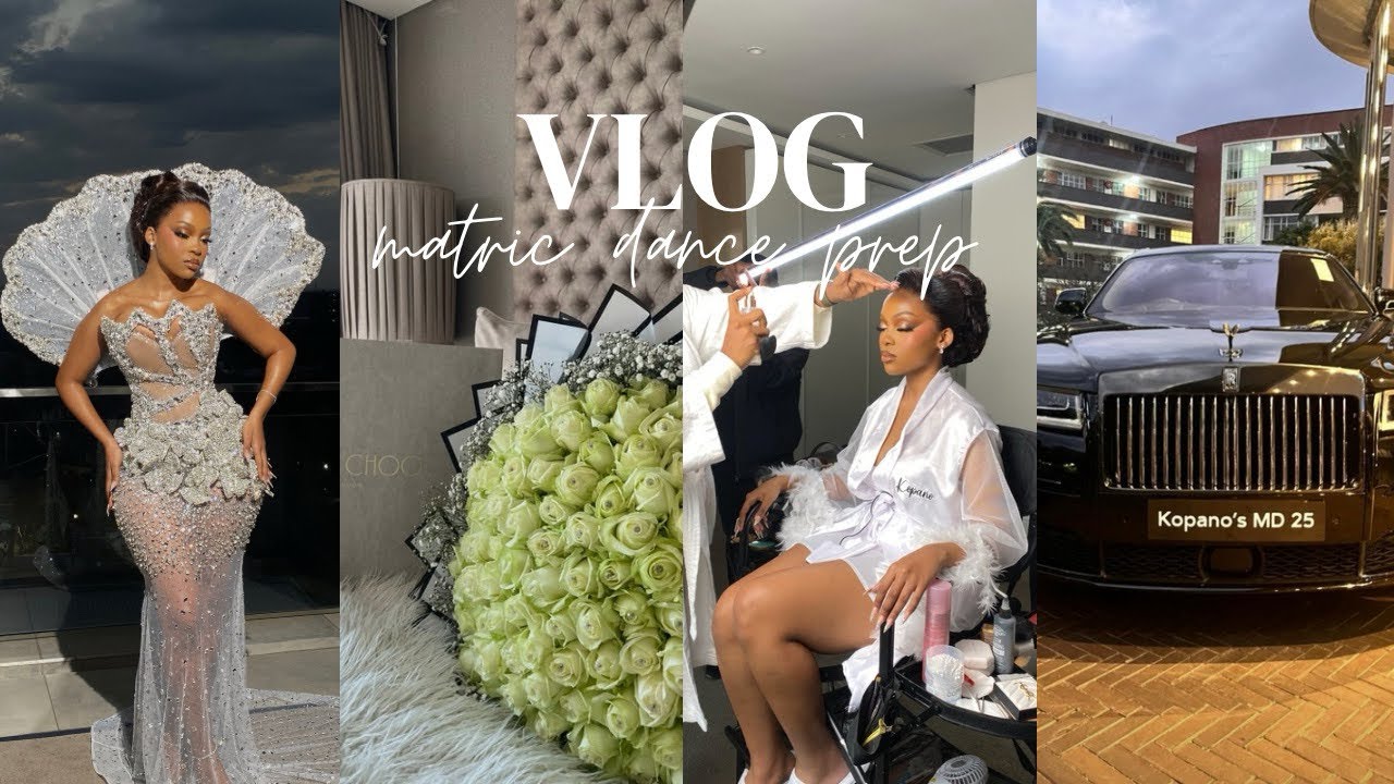 MATRIC DANCE/PROM VLOG: orapeleng modutle dress , rolls royce , spa & more | SOUTH AFRICAN YOUTUBER
