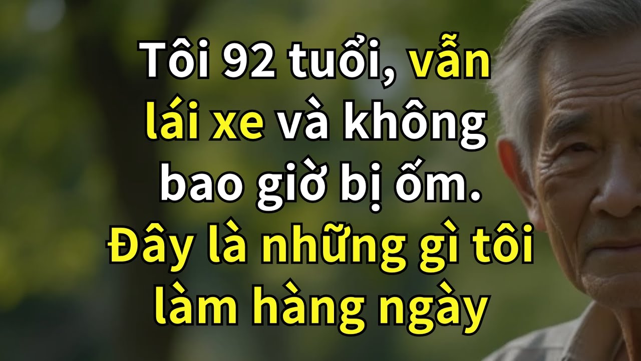 TÔI 92 TUỔI VÀ VẪN LÁI XE! 5 THÓI QUEN NÀY LÀ LÝ DO TẠI SAO TÔI KHÔNG BAO GIỜ BỊ ỐM TRONG 30 NĂM