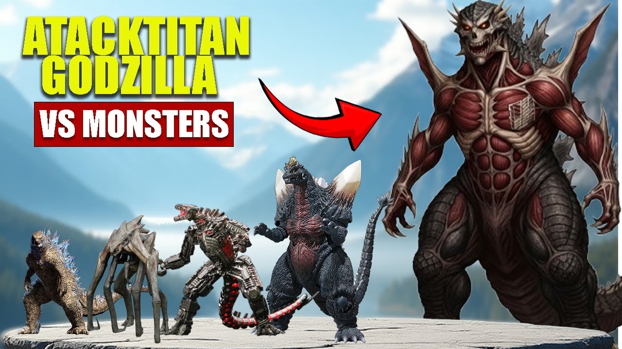 Atack titangodzilla vs Giant Monsters|3D Monster Size Comparoson 2025