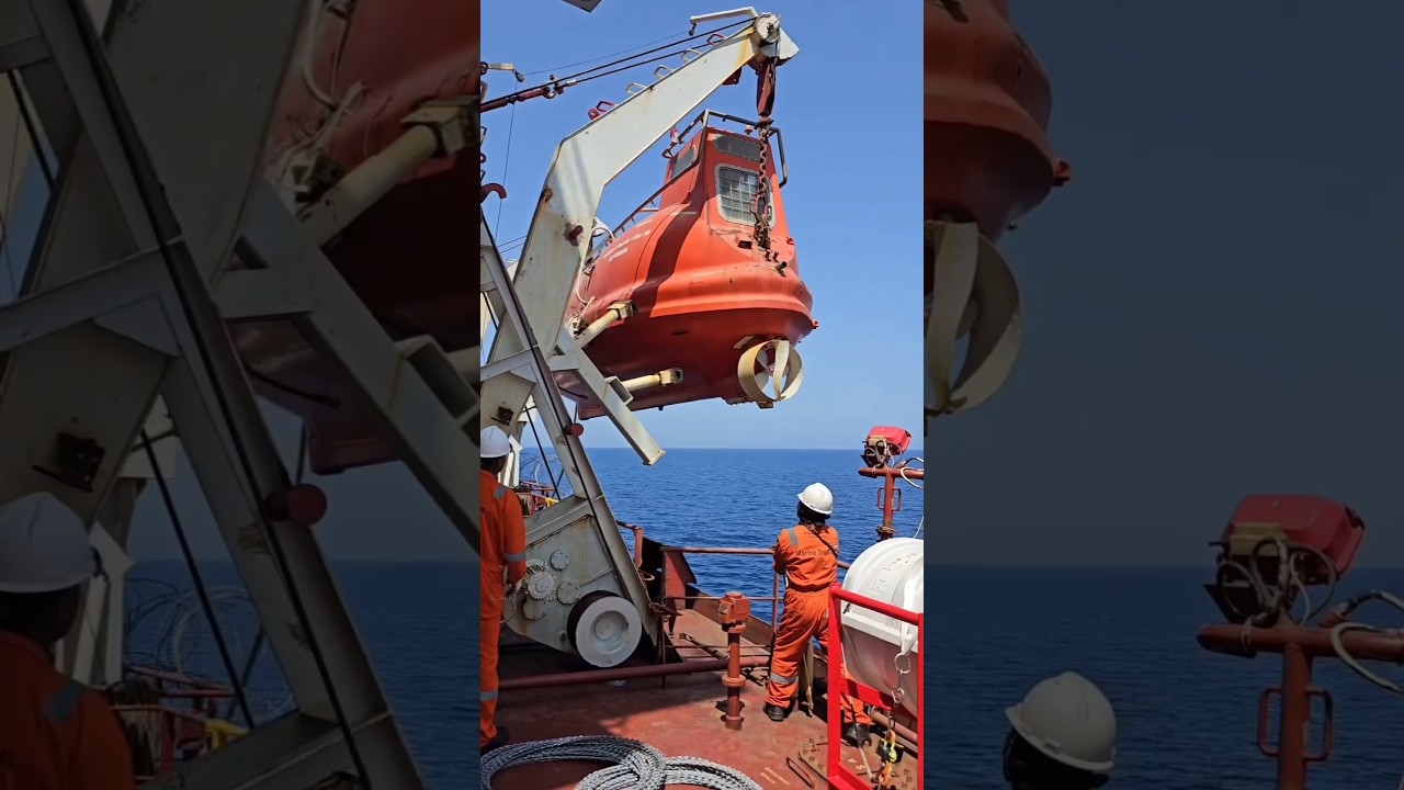 Dangerous moments for SHIP ( How to deploy life boats from ship )