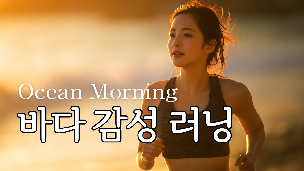 마치 바닷가에서 달리는 듯 | 파도소리 바다감성 러닝 (Ocean Wave Running Music)