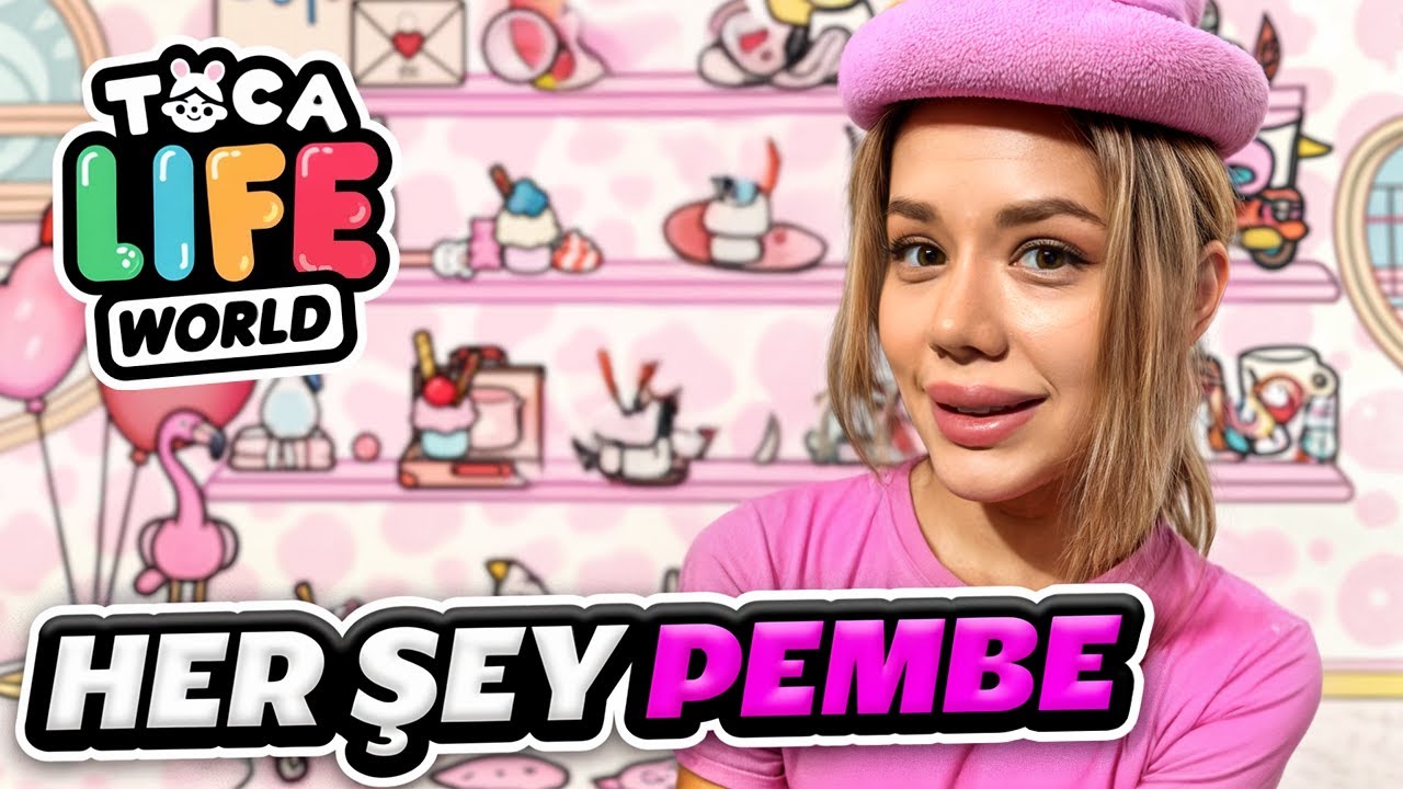 24 Saat Boyunca Herşey Pembe !? - Toca Life World @Gamze Karta