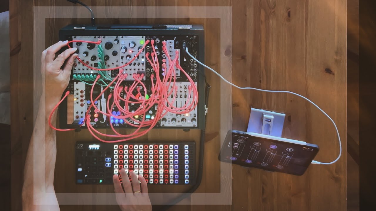Eurorack ambient for meditation: Oxi One, Eurorack, iPad