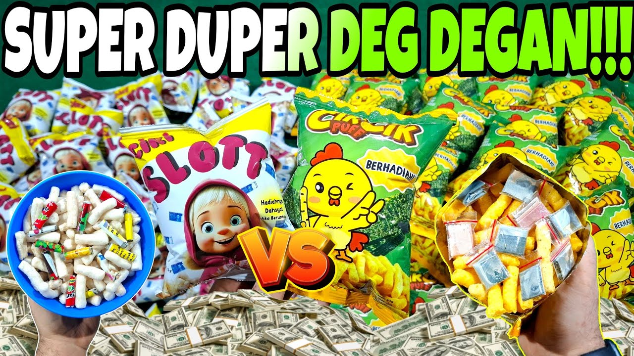 DUAL VIRAL!!! UNBOXING CIKI CIK CIK PUFF vs CIKI SLOTT BERHADIAH UANG