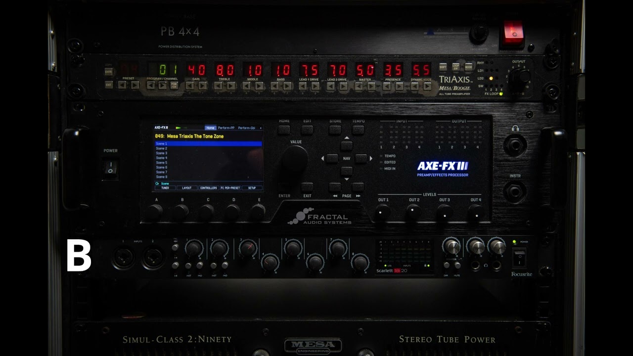 Mesa Boogie Triaxis - Axe FX 3 vs Real Amp Shootout