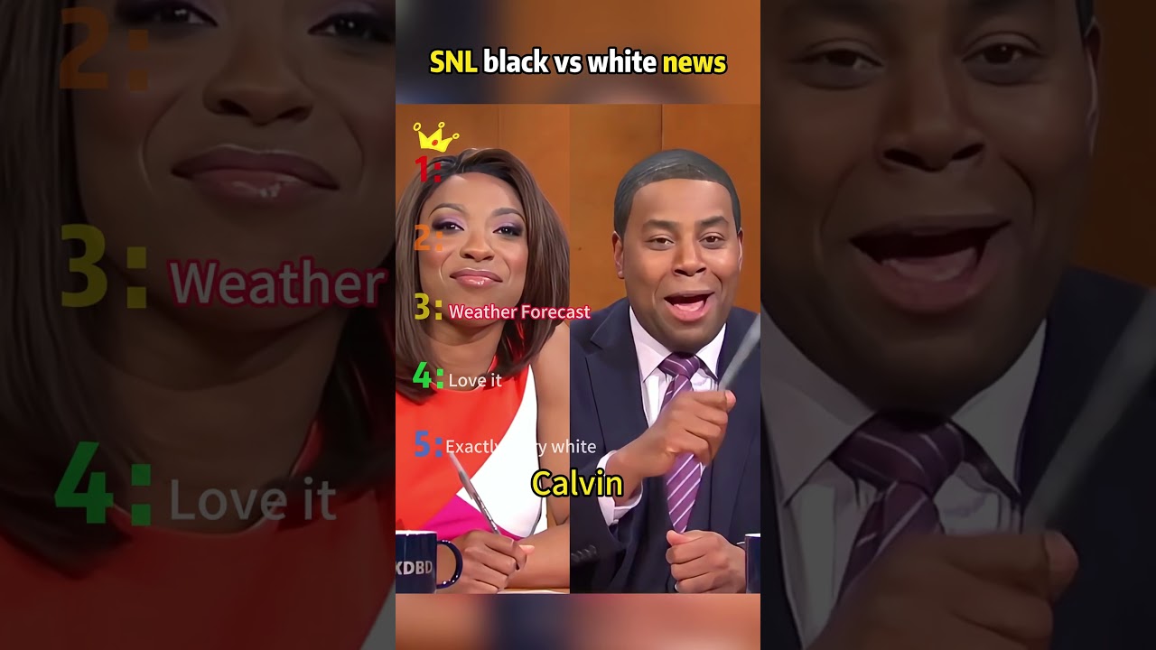 SNL black vs white news 