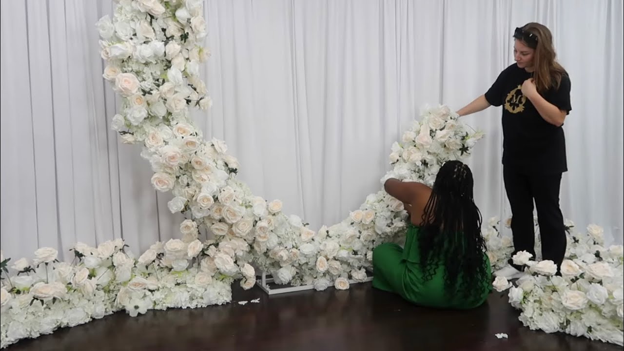 AMAZING SEMI-DIY FLORAL WEDDING ARCH OR BACKDROP| EVENT PLANNING| LIVING LUXURIOUSLY FOR LESS