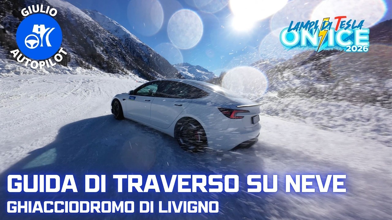 Avventura sul ghiaccio/Neve - Tesla Model 3 Performance sul Ghiacciodromo di Livigno 2026