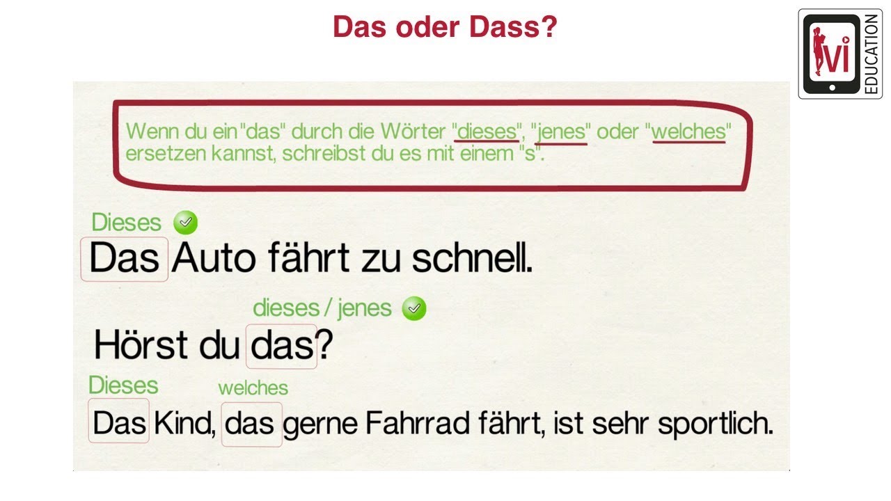 Das oder dass?