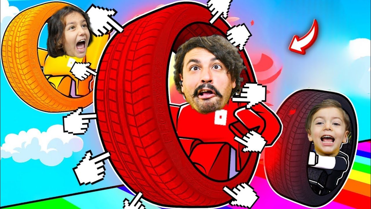 TEKERLEK OLUP OBBY YAPTIK 😄  Roblox Obby But You're In A Tire