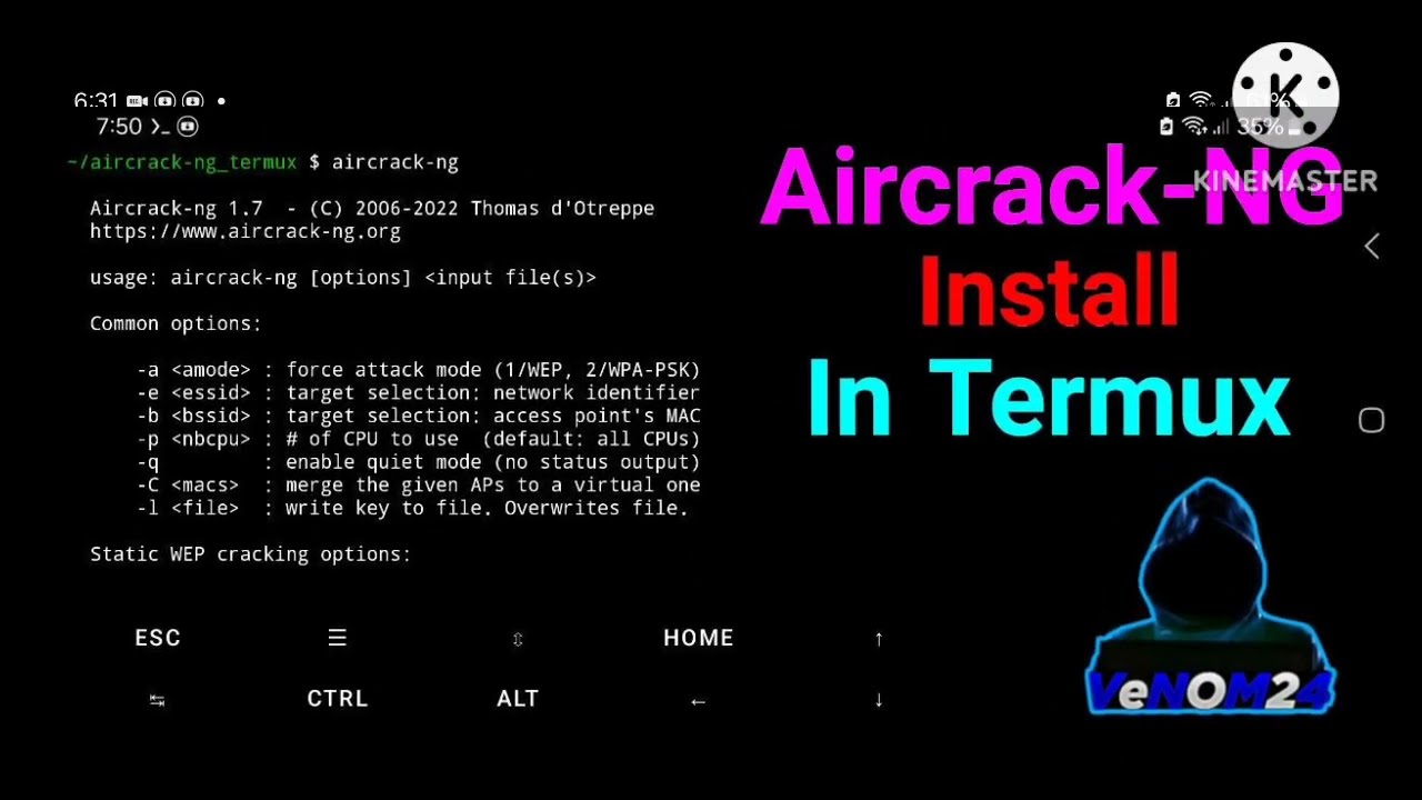 AIRCRACK-NG Como hackear redes wifi desde Termux | de forma etica