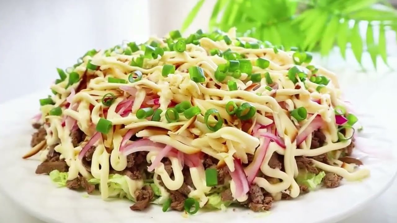 Новая Звезда Стола: Салат с Печенью и Королевским Вкусом!