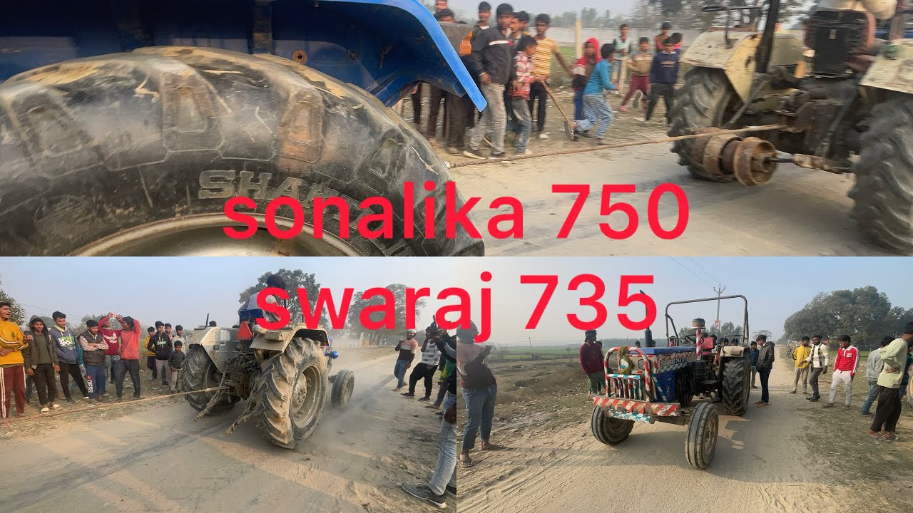 आज तो sonalika Di 750 se tochan vs swaraj 735