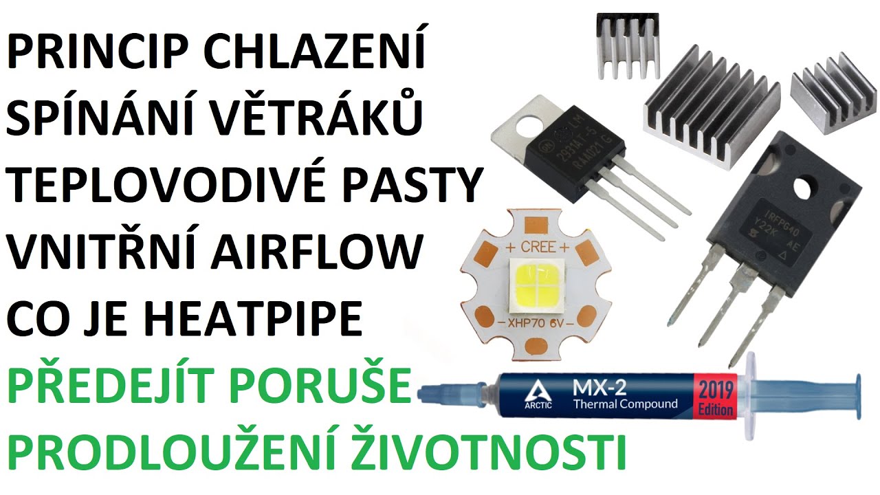 Jak na účinné chlazení elektronických součástek a zařízení