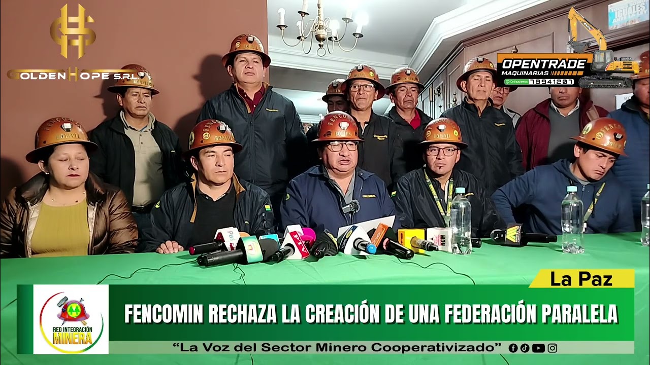 #RedIntegracionMinera I 𝐅𝐄𝐍𝐂𝐎𝐌𝐈𝐍 𝐑.𝐋. 𝐑𝐄𝐂𝐇𝐀𝐙𝐀 𝐋𝐀 𝐂𝐑𝐄𝐀𝐂𝐈𝐎́𝐍 𝐃𝐄 𝐔𝐍𝐀 𝐅𝐄𝐃𝐄𝐑𝐀𝐂𝐈𝐎́𝐍 𝐏𝐀𝐑𝐀𝐋𝐄𝐋𝐀