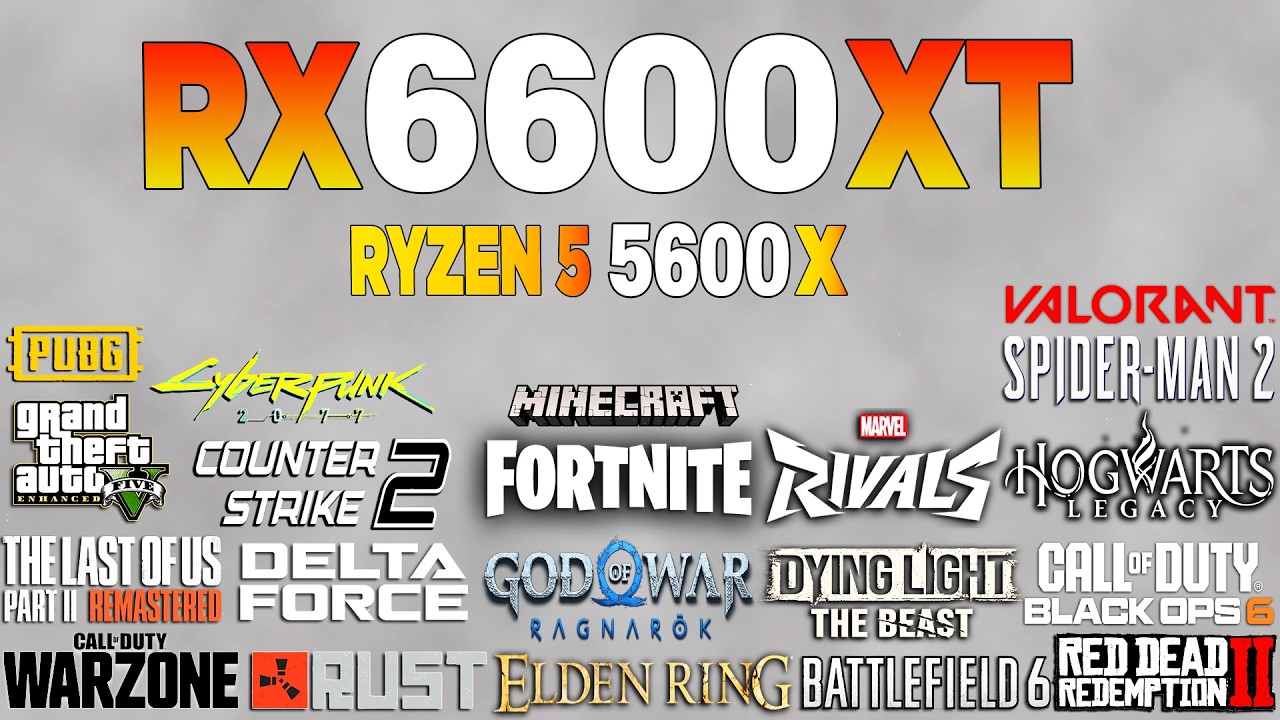 RX 6600 XT + Ryzen 5 5600x - Test in 21 Games