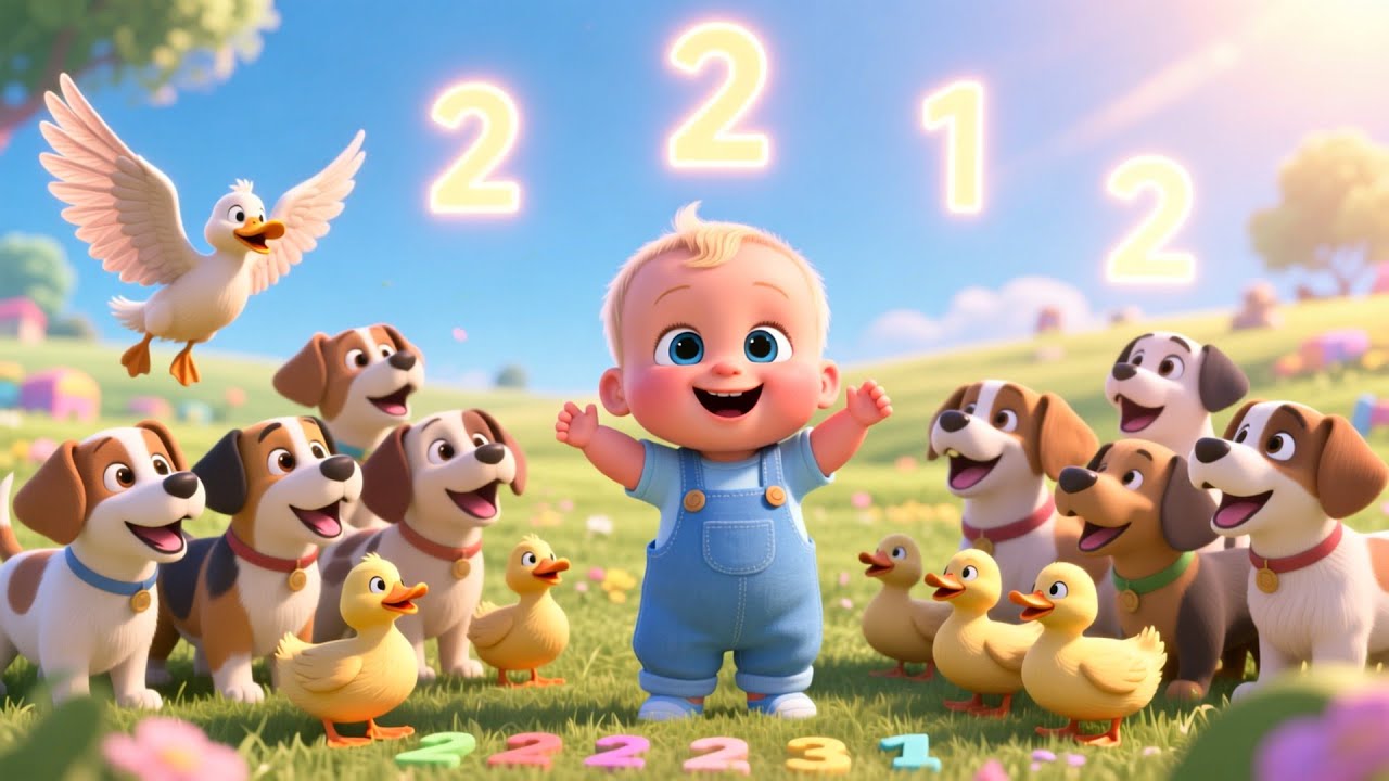 Farm Fun Counting Time 🐄 | Learn Numbers Song for Kids | Sing Along