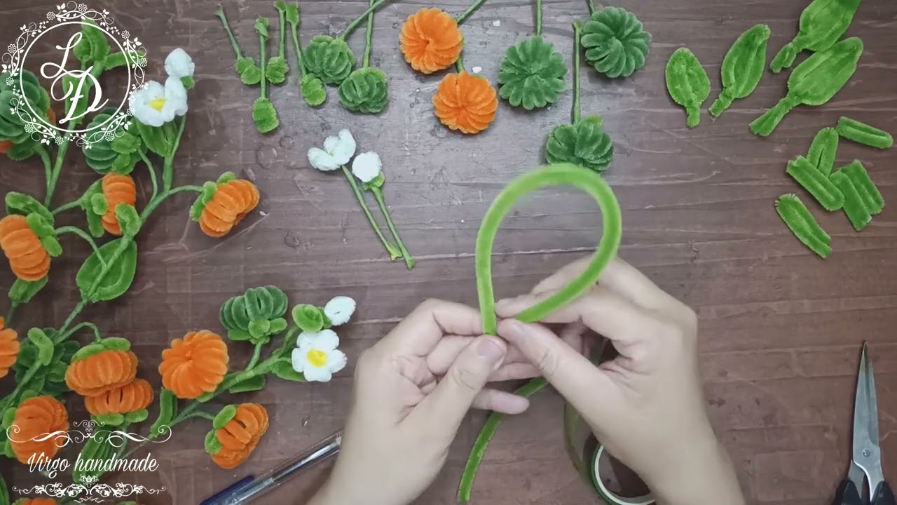 Hướng Dẫn Cách Làm Trái Quýt Kẽm Nhung | How To Decorate Home | DIY | Virgo handmade