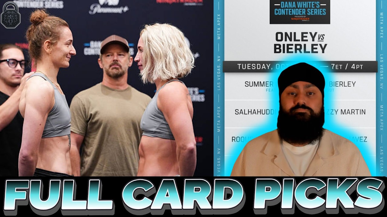 Прогнозы на 9-ю неделю Dana White's Contender Series 2026