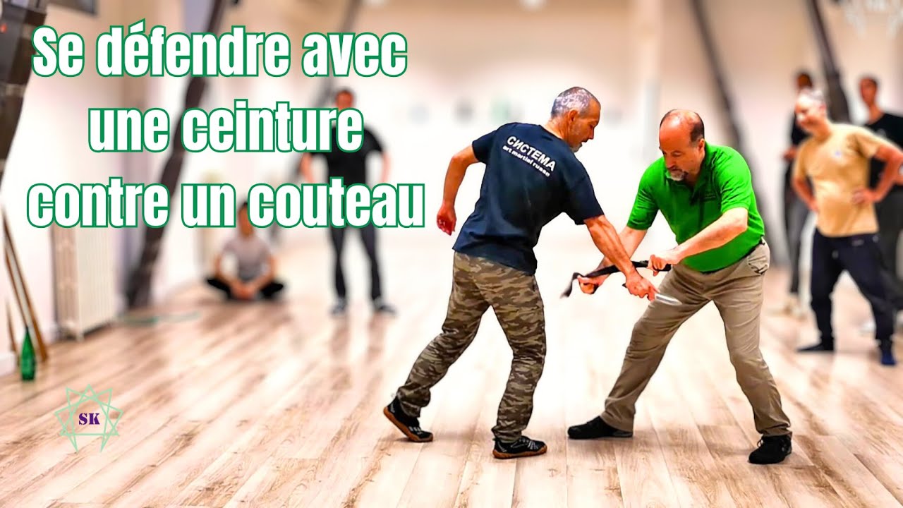 Se défendre avec une ceinture contre un couteau (Systema)