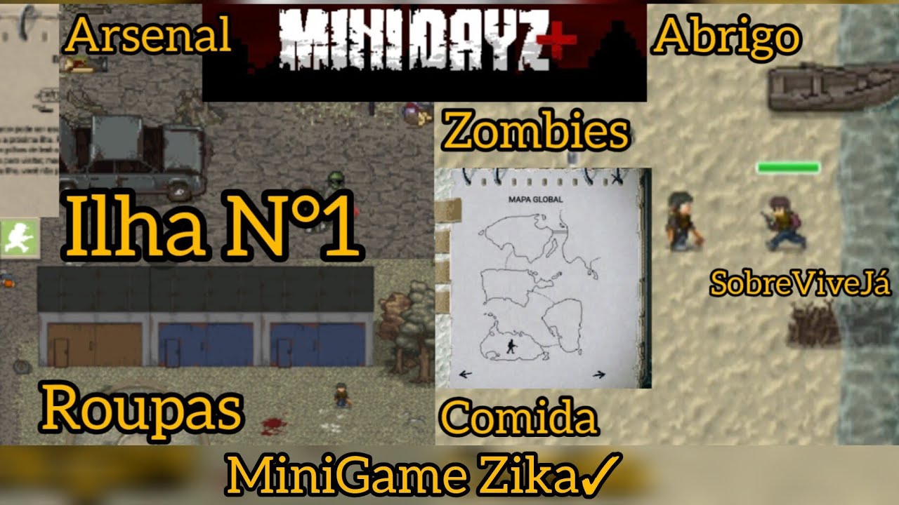Sobrevivendo no Apocalipse Zumbi Pela Primeira Vez 👀🔥 - 🦠Mini DayZ🌎