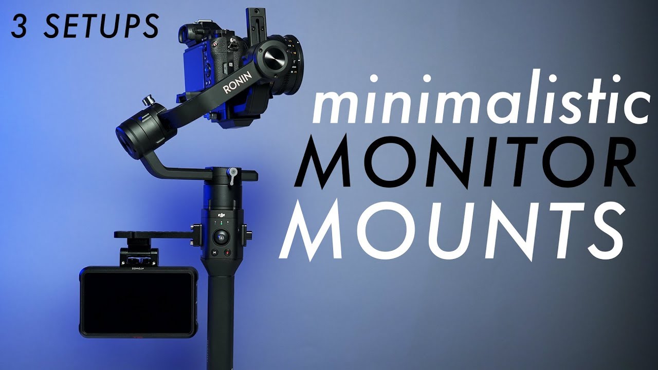 Как установить монитор на DJI Ronin S | 3 варианта установки