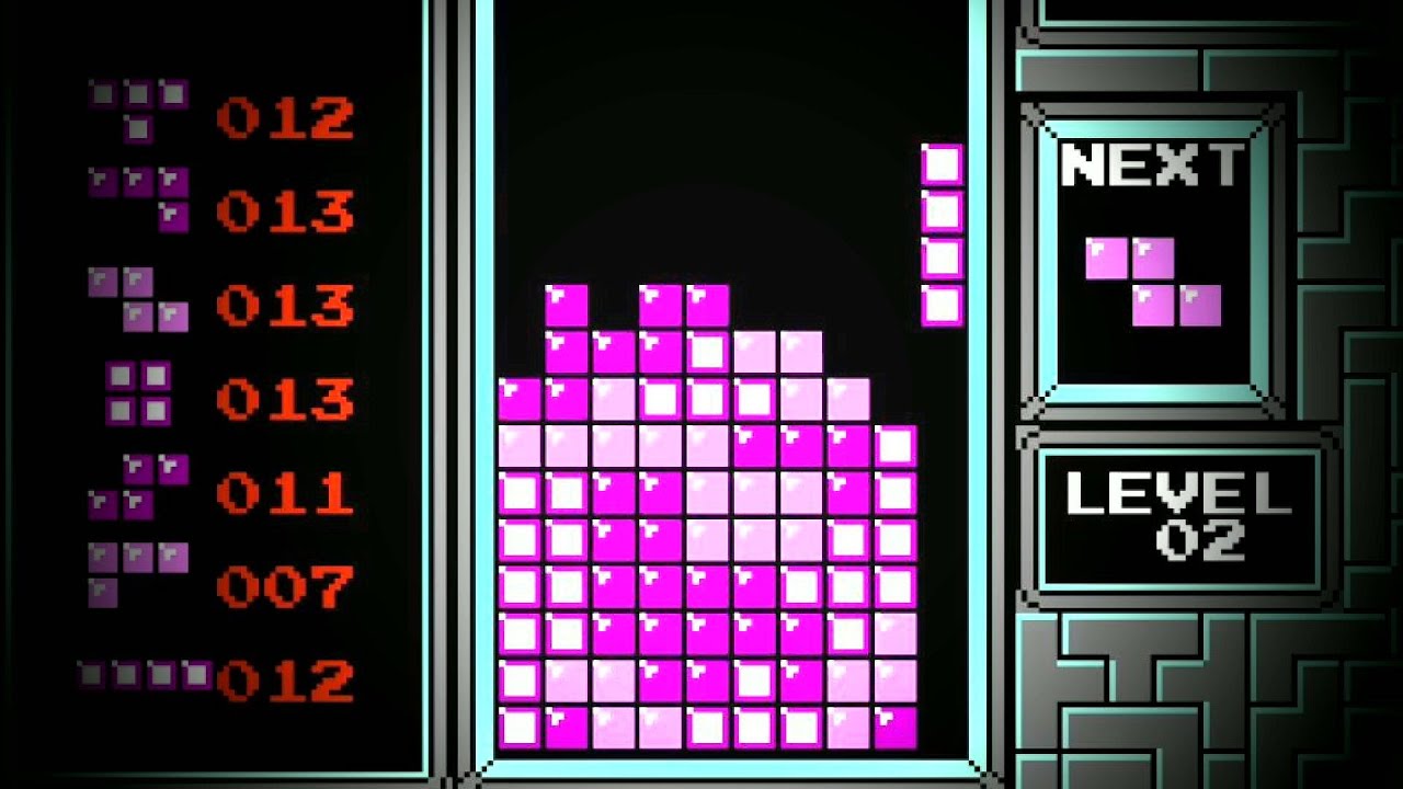 1 Hour of Satisfying Tetris Gameplay to Fall Asleep to