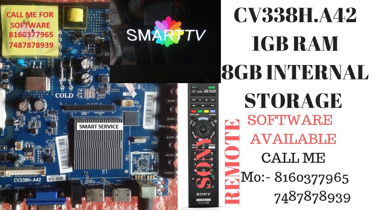 CV338H-A42 1GB RAM 8GB INTERNAL STORAGE (SOFTWARE) AVAILABLE WITH SONY AND CHINA & SAMSUNG