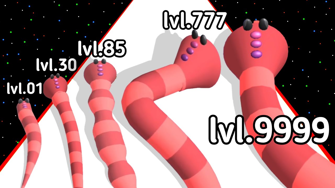 Worm Race Boss Fight Level Up Worm Max Level 3D Gameplay (New_Update)