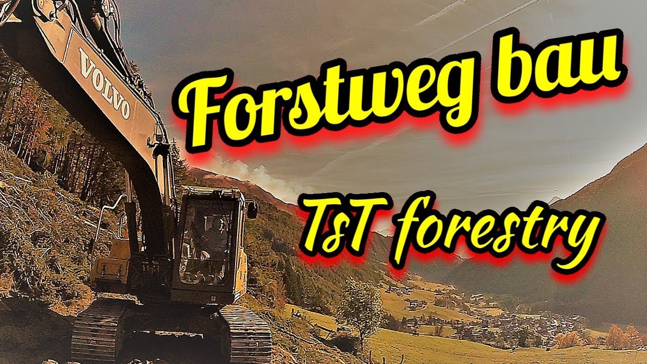 🌲 🌳 Forsttechnik/Waldarbeit 🌲 🌳 Wegebau im steilen Gelände⚒ 🚜