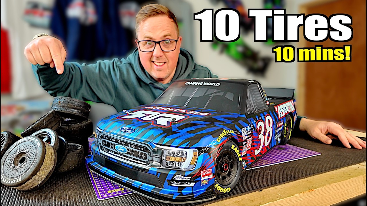 $2500 RC NASCAR Destroys Tires FAST!