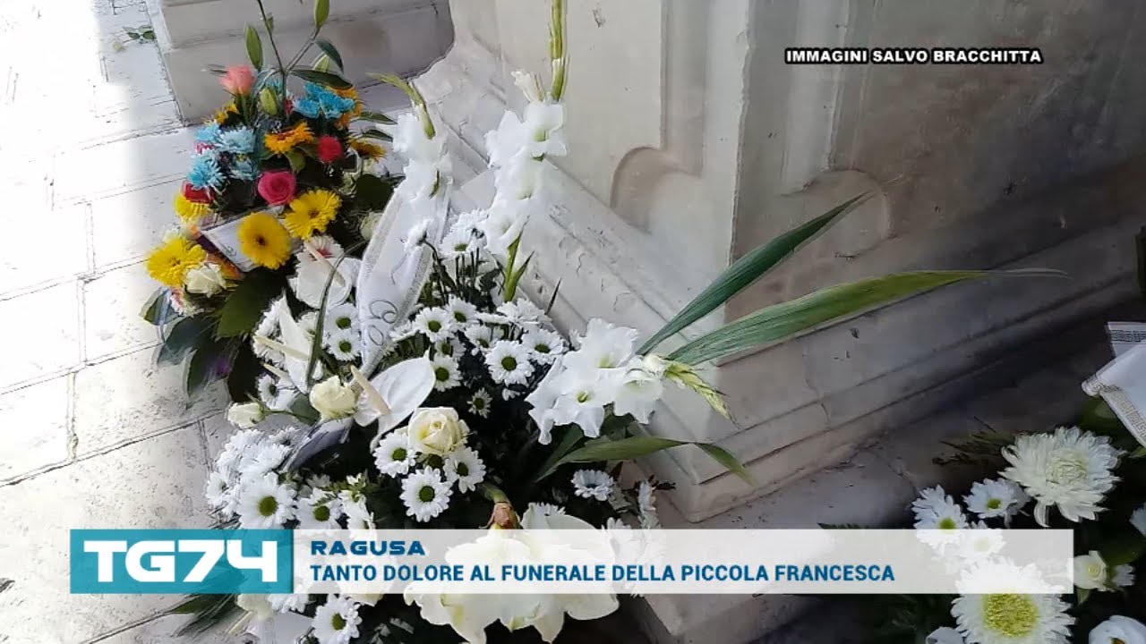 RAGUSA, TANTO DOLORE AL FUNERALE DELLA PICCOLA FRANCESCA