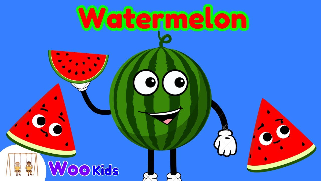 Watermelon song 🍉 | Fruits song | Educational video for Kids | Woo Kids