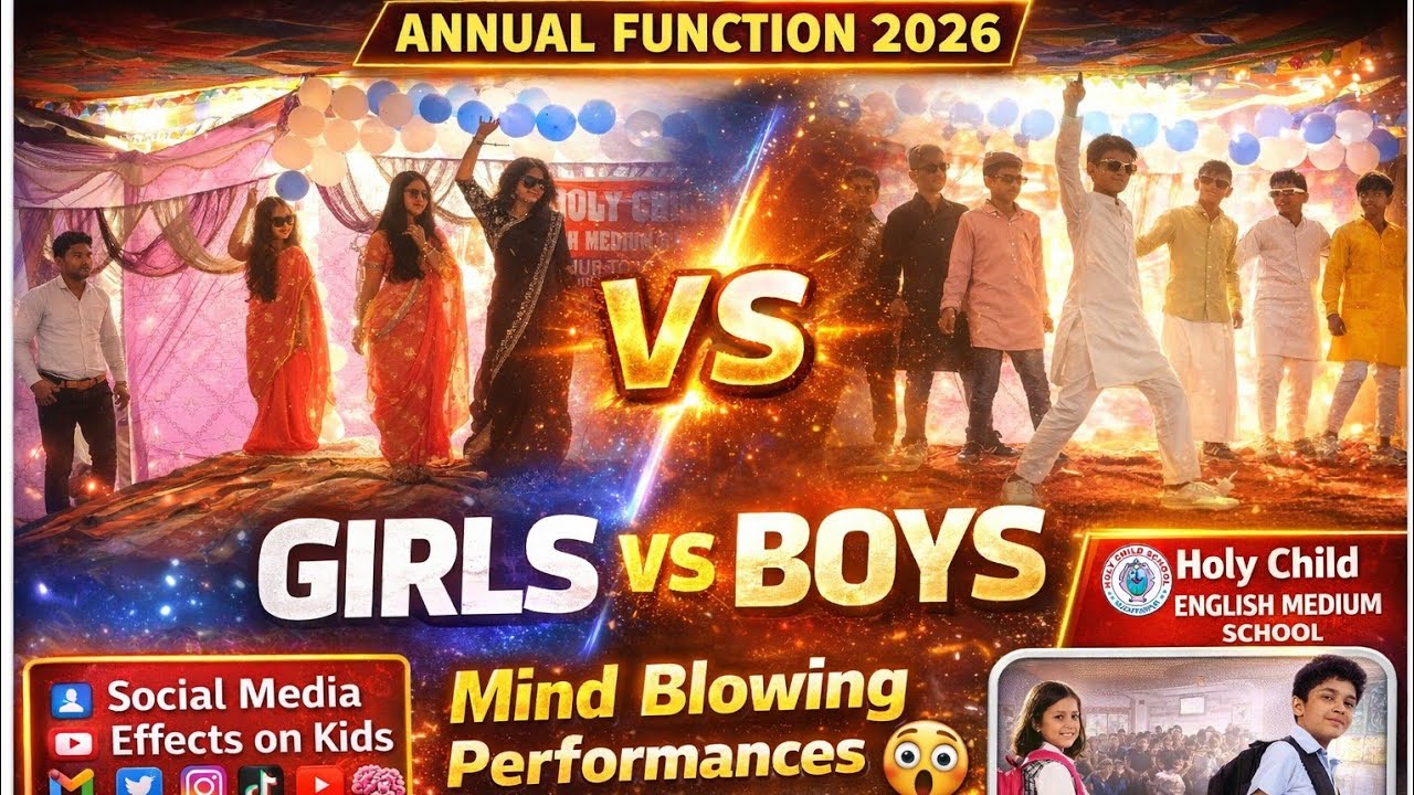 Private School Annual Function 2026 🔥 Girls VS Boys | Mind Blowing Dance & Drama Performance 😱
