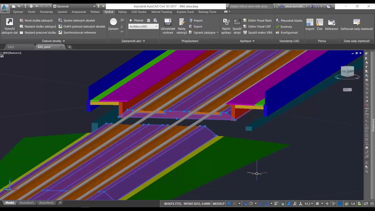 BIM data z AutoCADu Civil 3D