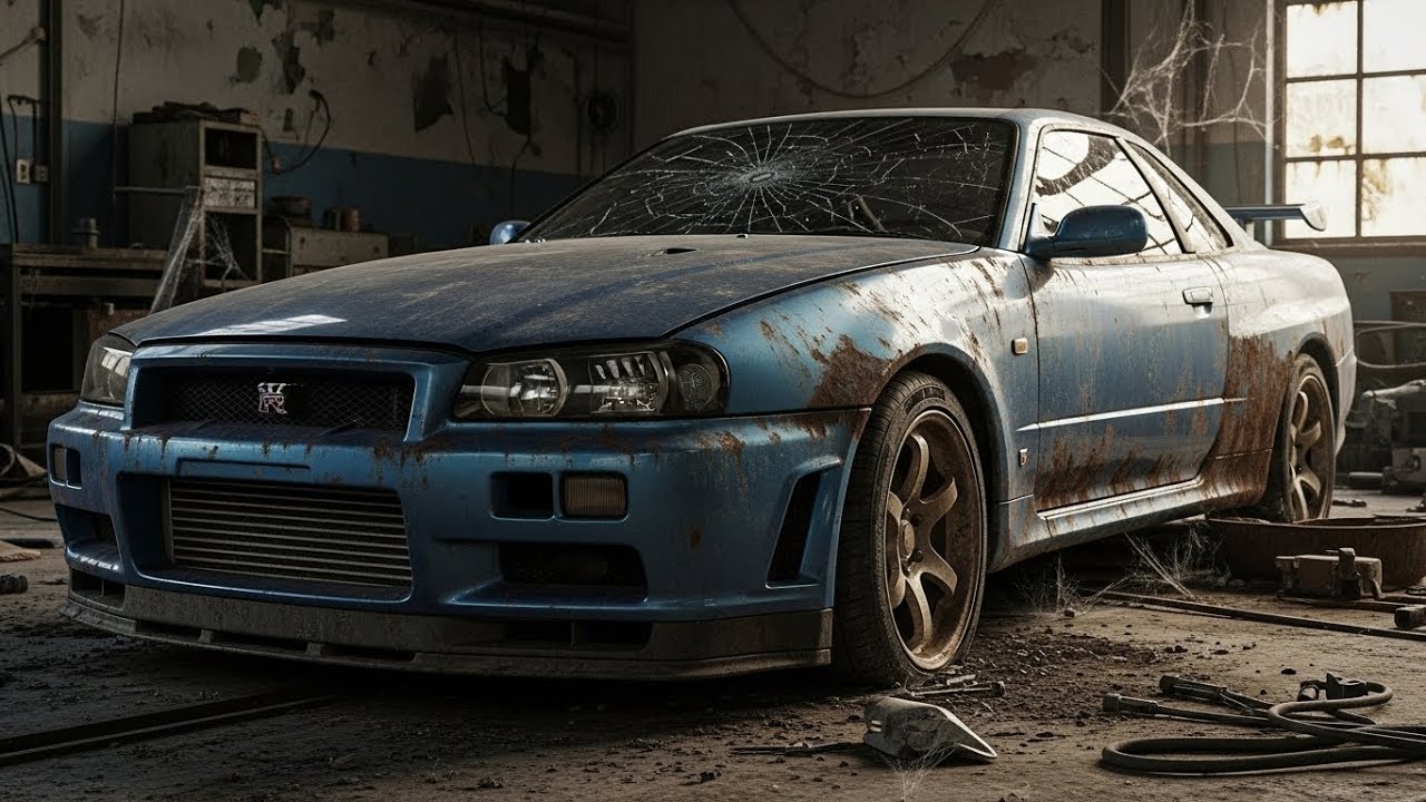 ASMR Car Restoration Full Rebuild of Nissan Skyline GT-R R34 1999 from Abandoned Condition