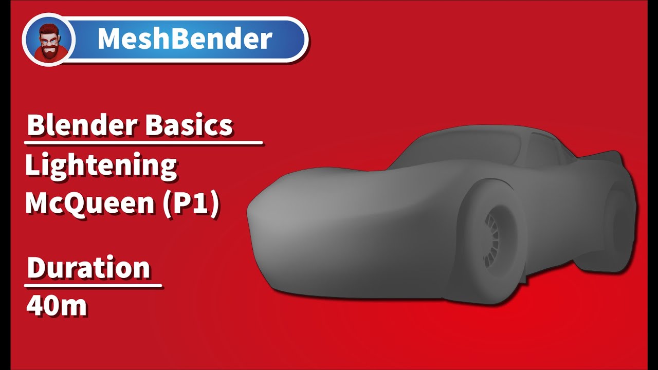 Blender Basics: Modelling Lightening McQueen Part 1