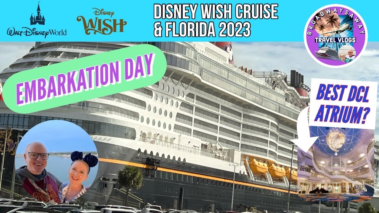 Disney Wish & Florida 2023 | Embarkation Day | Sail Away | Balcony State Room Tour ⚓︎