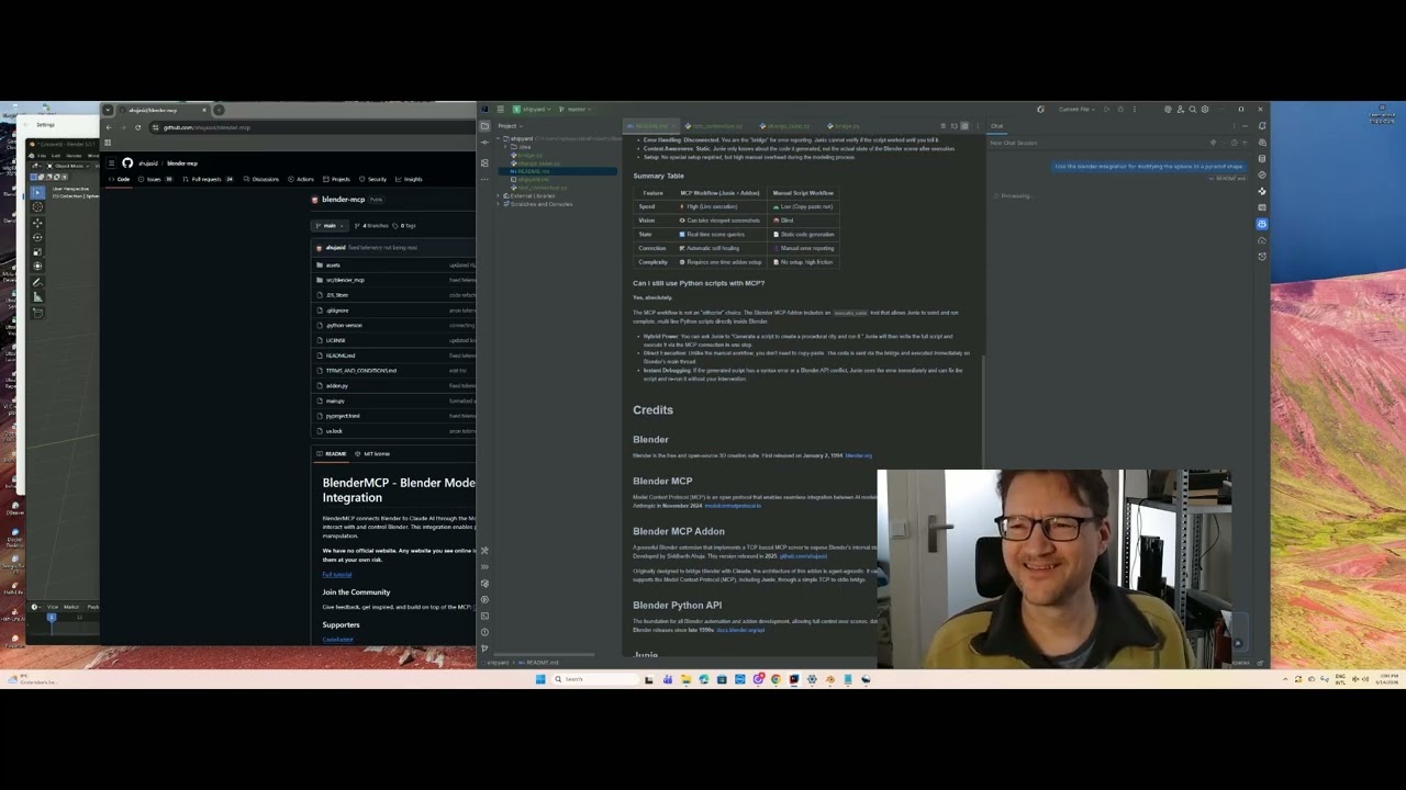 Tech Session 4 - Using Blender MCP with Junie and CoPilot