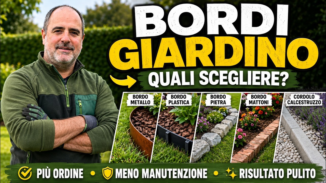 Bordure giardino differenze tra varie tipologie.