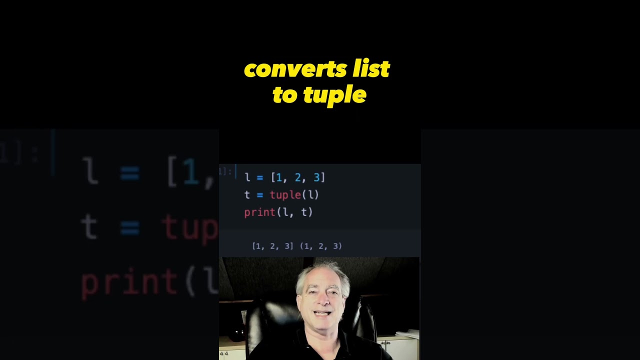 Convert Python list to tuple 🐍 #python  #shorts