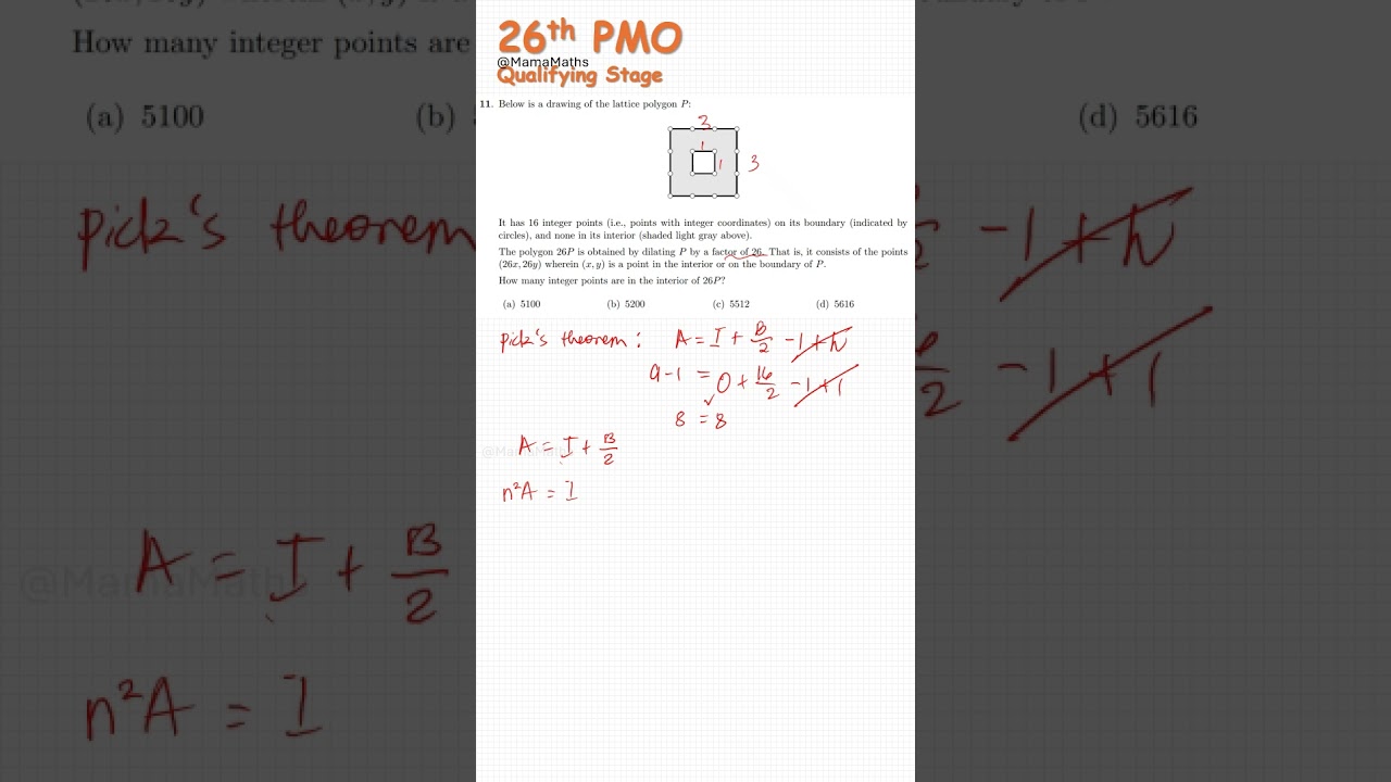 26th PMO 2023 Qualifying Stage Part II - Number 11 #math #pmo #matholympiad #pmo26 #pmo2023