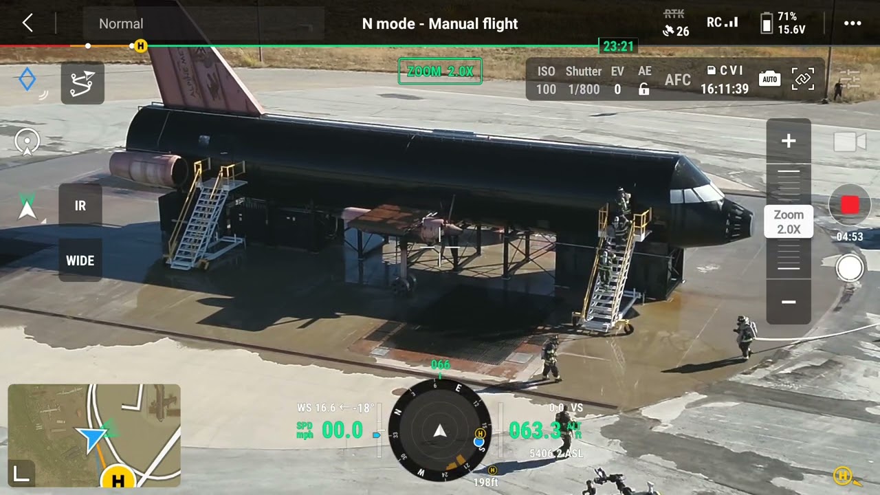 Denver Fire Department ARFF Training Exercise with Drone Video & Radio Audio