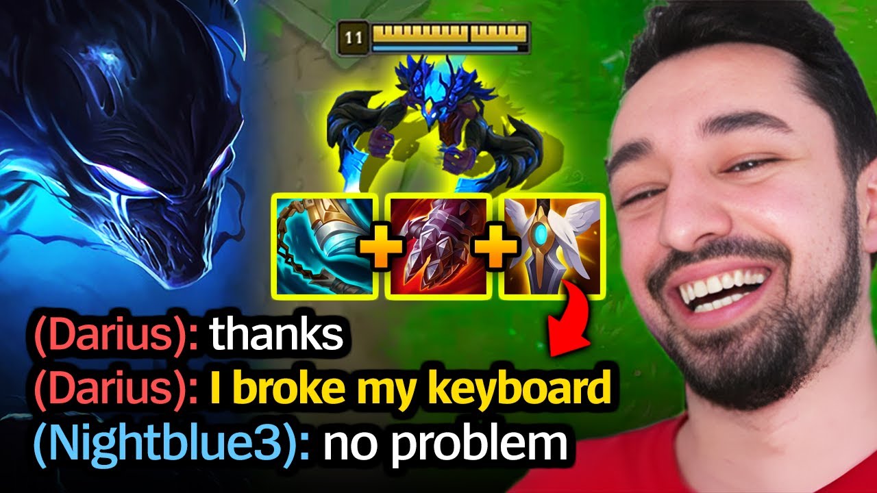 I made the enemy Darius break his keyboard