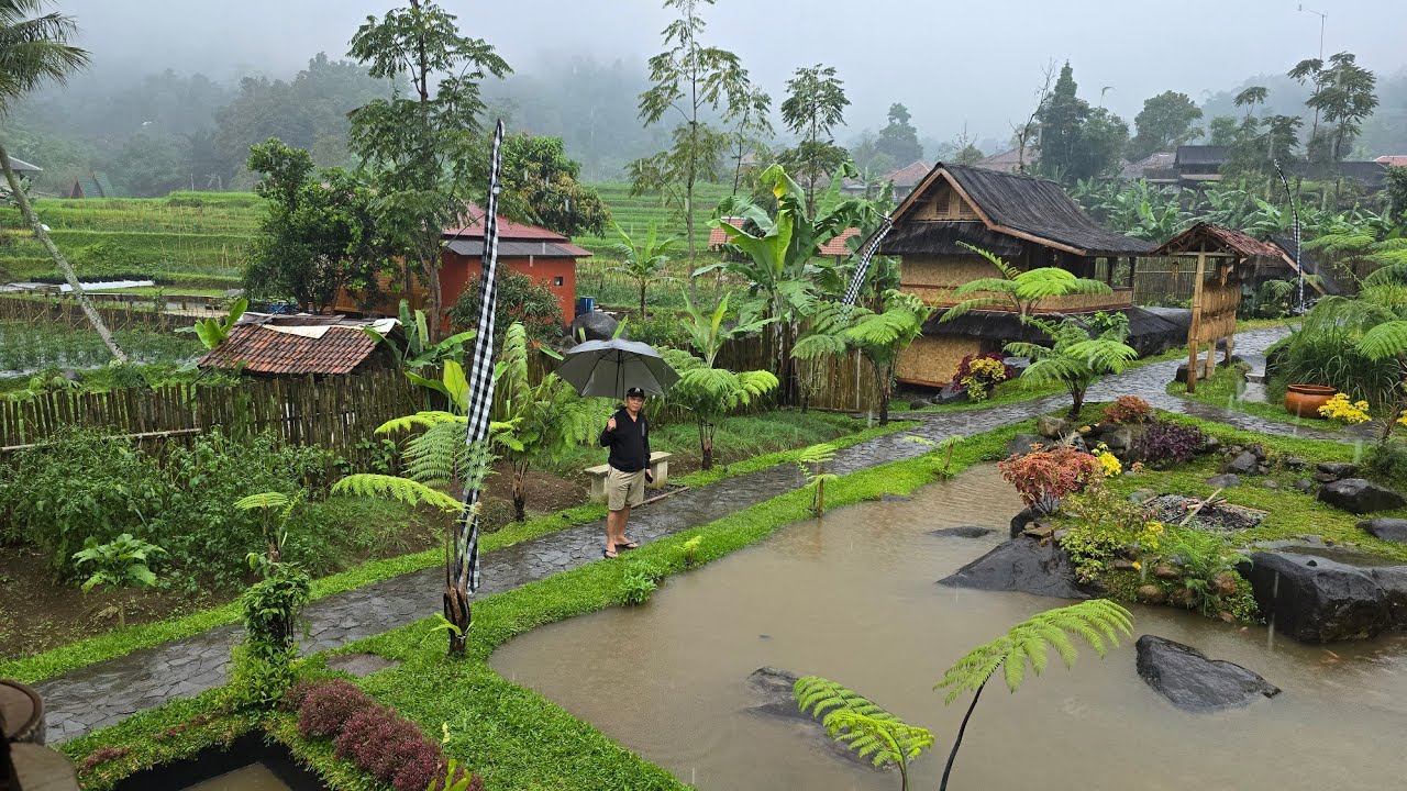 PENGINAPAN  RUMAH ADAT MEWAH DI KAKI GUNUNG BURANGRANG | TAJUR KATINEUNG PURWAKARTA #viralvideo