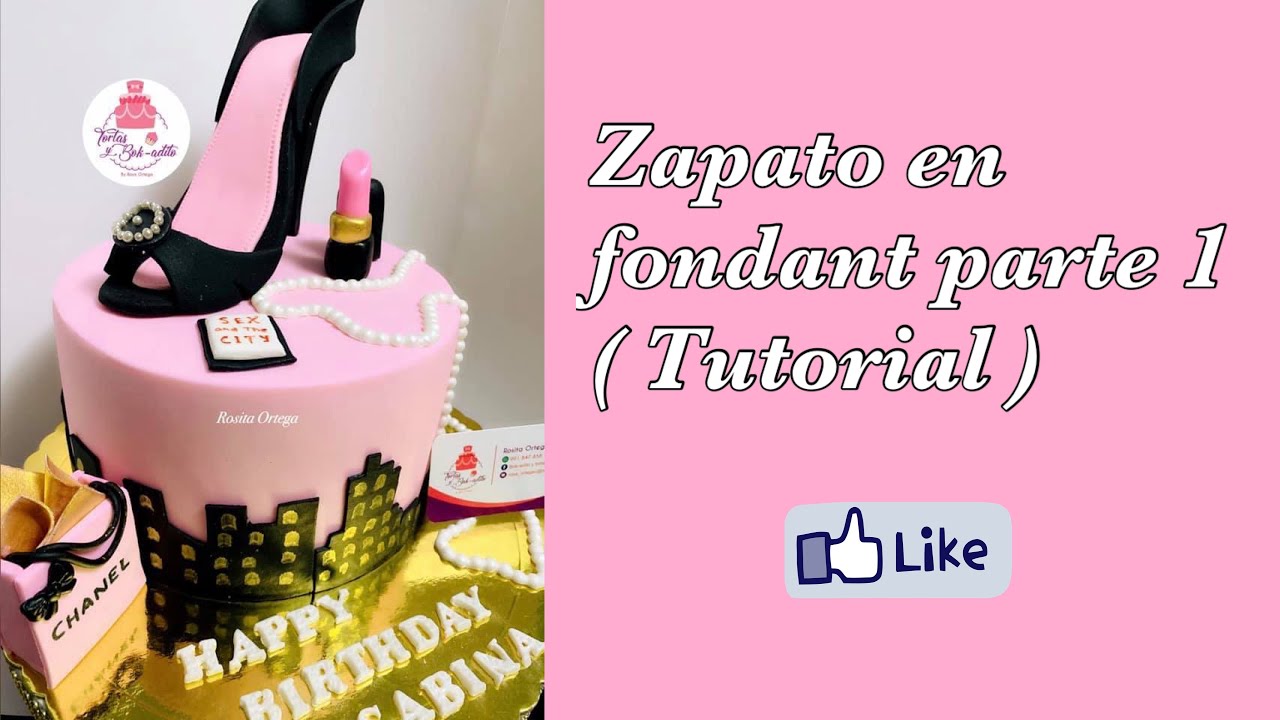 Zapato fondant Parte 1 (Tutorial)