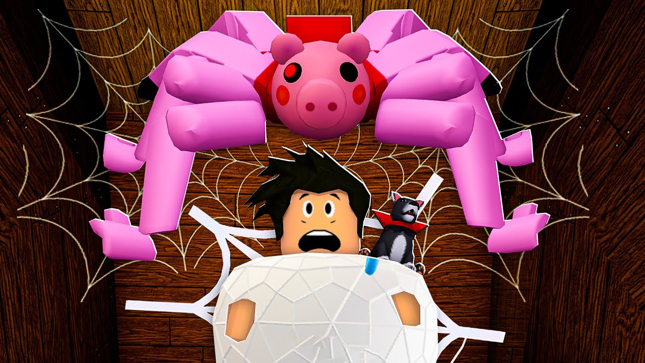 PORQUINHO PIGGY VIROU UMA ARANHA | Roblox - Spider